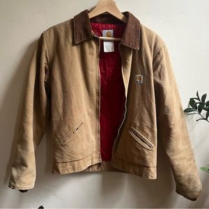 Classic Carhartt quilted canvas bomber jacket